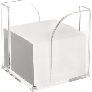 Caja de Acrílico Transparente para Notas MAUL, 10.2 x 10.9 x 10.2 cm, Capacidad para 700 Hojas de 9 x 9 cm, para Organización de Escritorio y Cajones - Product Image 3
