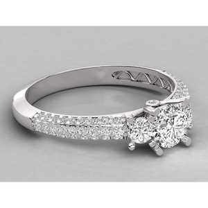 Anillo de Diamante Cultivado en Laboratorio para Mujer, Brillante, Oro de 9K - Product Image 1