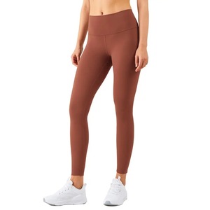 Top Trending 100% Cotton High Waist Gym Fitness Leggings Seamless Mid Sports Wear <b>Yoga</b> Pant Breathable Workout Fitness <b>Trouser</b> - Product Image 1