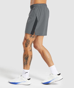 2025 New Products Summer Solid Casual Plain Dyed Polyester Breathable Elasticated Mesh Waist Side Pockets <b>Running</b> Gym <b>Shorts</b> Men - Product Image 2