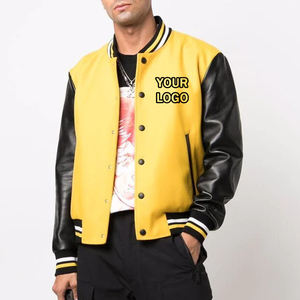 Blouson aviateur universitaire en laine de haute qualité pour les jeunes Design Letterman collégial personnalisé avec décoration en fourrure à col montant pour l'hiver - Product Image 2