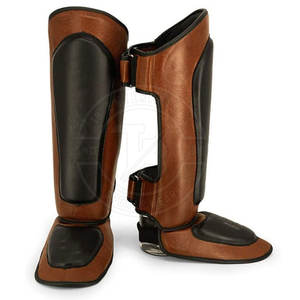 Espinillera de cuero transpirable impermeable de protección profesional de alta calidad para uso de fútbol para adultos - Product Image 2