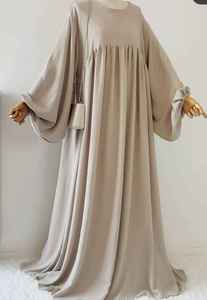 Abaya islamique pour femmes ouverte sur le devant motifs personnalisés broderie lin léger respirant pierre de printemps - Product Image 2