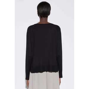 Suéter de Punto de Seda Informal, Vintage y Esencial, Transpirable y Cálido, con Patrón Jacquard con Cierre, Largo, Talla XS - Product Image 5