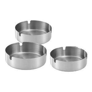 Cendrier portable de luxe personnalisé en usine cendrier en métal cendrier en acier inoxydable de forme ronde avec logo personnalisé - Product Image 3