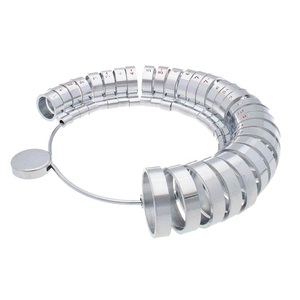 Anneau de mesure de la taille des doigts pour alliance large de 6 mm, tailles américaines 1 à 15, outil de fabrication de bijoux - Product Image 1