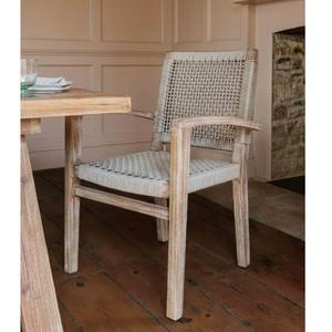 Silla apilable de madera de teca estadounidense, hecha en Indonesia, muebles de madera maciza - Product Image 1