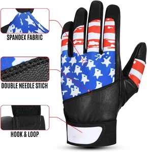 Gants de frappe en cuir pleine main personnalisés, adhérence parfaite, logo OEM, baseball, softball, Jawda International JI-BG-1535 personnalisé - Product Image 4