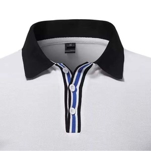 Polos para Hombre de Manga Corta, Color Sólido, Casual, con Cuello - Product Image 3