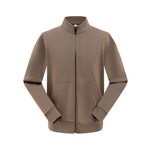 Fabricante de Chaquetas con Cremallera Completa para Hombre, Sudadera de Felpa de Algodón Bordada, Ropa de Gimnasio sin Capucha, Proveedor - Product Image 3