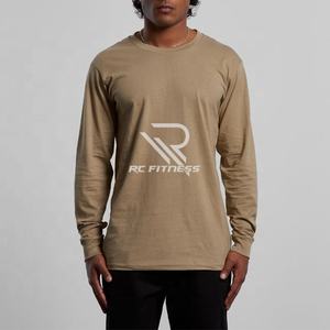 T-shirt basique à manches longues pour homme, en tissu 260g, respirant, anti-boulochage, imprimé décontracté, personnalisable, redéfinit les essentiels de la garde-robe - Product Image 3