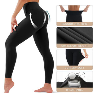 Leggings OEM pour femmes avec logo personnalisé Collants de compression taille haute pour l'entraînement et le fitness Étiquettes et image de marque personnalisées - Product Image 4