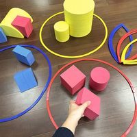 Juego de 6 Anillos de Agilidad Plegables de Plástico, 49.5 cm de Diámetro, Ligeros, Impermeables, Multifuncionales, para Entrenamiento de Fútbol y Baloncesto