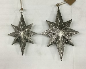 Décor en métal suspendu de Noël Tendance Boule d'étoile de Noël et ornements d'arbre Boule de Noël et décorations d'ornement d'arbre - Product Image 6