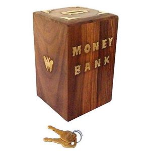 Hucha de Madera Moderna y Ecológica Personalizada |   Grabado de Logotipos |   Venta al por Mayor - Product Image 1