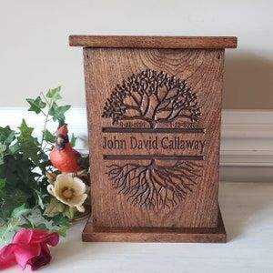 Wooden <b>Urn</b> <b>for</b> Human <b>Ashes</b> Hand Crafted Wooden <b>Urn</b> Box <b>for</b> <b>Dogs</b> Cats <b>Ashes</b> Handmade With Three Different Sizes - Product Image 6
