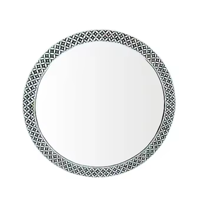 Miroir en os décoratif Beauté naturelle faite à la main par crescent crafts - Product Image 3