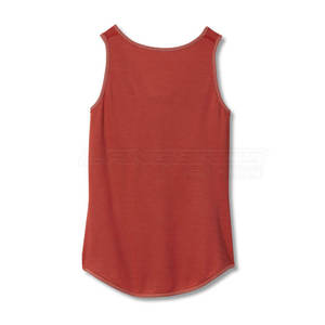 Camiseta sin mangas de algodón suave para mujer con borla Transpirable y secado rápido Ropa de verano ecológica Sin mangas Diseño deportivo - Product Image 2