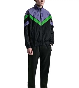 Veste coupe-vent en toile à col montant 100% coton avec fermeture éclair pour homme - Product Image 4