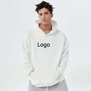 Wholesale Custom Plus Size Warm Heavyweight <b>Hoodies</b> Pullover Sweatshirt Embroidered <b>Hoodies</b> Drop Shoulder No <b>String</b> <b>Hoodies</b> - Product Image 4