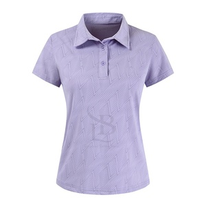 Ropa deportiva para mujer, polos de manga corta de golf, camisetas de polo de poliéster de nailon de secado rápido, camisetas transpirables al por mayor, tarifa OEM personalizada - Product Image 6