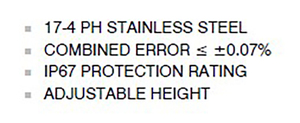 Células de carga de compresión resistentes clasificadas IP67 de alta precisión de la gama exclusiva ampliamente vendidas con acero inoxidable 17-4 PH - Product Image 4