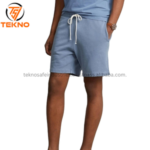 Bermudas informales de algodón 100% personalizadas, pantalones cortos transpirables de secado rápido de alta calidad, lavado personalizado, patrón sólido, decoración de bolsillo de cintura media - Product Image 4