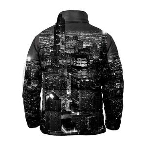 OEM Customized High Quality Unisex Winter Insulated <b>Jacket</b> <b>Puffer</b> Quilted Street Wear Hooded Stand Collar Pocket Printed Design - Product Image 4