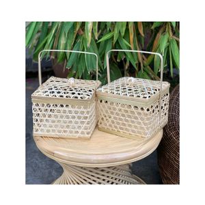 Boîte de panier de rangement en rotin tissé à la main coffrets cadeaux mi-automne Hoiliday fabriqué au Vietnam - Product Image 2