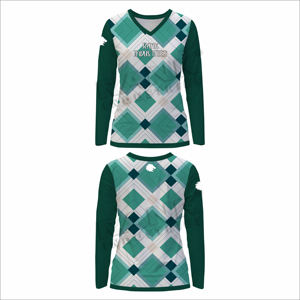 Personnalisé votre propre conception femmes chemises à manches longues séchage rapide femmes adultes chemises à manches longues - Product Image 4