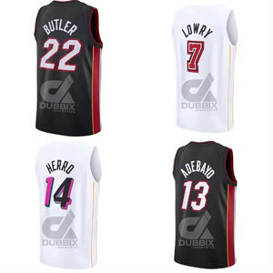 Vente en gros de maillots de basket-ball de la ville de Miami Heat, personnalisés # 22 Butler # 14 Herro # 3 uniformes Wade, tailles XS et grandes tailles disponibles - Product Image 4