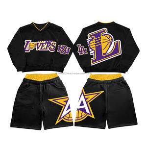 Conjunto de Pantalones Cortos Casuales de Verano para Hombre, Camiseta de Manga Corta, Pantalones Cortos Deportivos Sólidos, Conjunto de 2 Piezas de Ropa de Marca para Hombre - Product Image 4