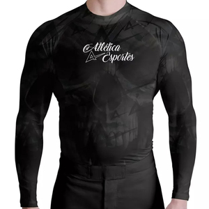 Jiu Jitsu brésilien Rash Guard MMA Sublimé Combat Sports Gym Workout Athlétique Performance Wear Conçu pour les Arts Martiaux - Product Image 3