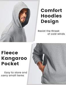 Sudadera Informal para Uso Diario, Unisex, Holgada, de Felpa, con Capucha, Color Negro - Product Image 5