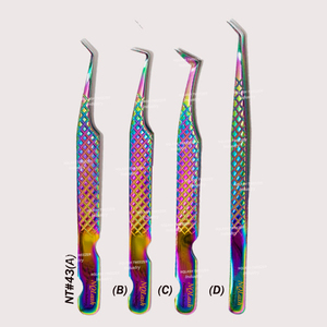 Pinzas de volumen para pestañas, pinzas personalizadas de Color arcoíris múltiple, aplicador de pestañas para extensión de pestañas, pinzas aplicadoras de pestañas NQLASH - Product Image 1