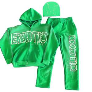 Ensemble de survêtement unisexe Sweatpants à capuche Custom Streetwear 100% Cotton Sporty - Product Image 1