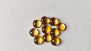 Citrino de alto grado con parte posterior plana, cabujón de 6mm, piedras preciosas sueltas, precios al por mayor, piedras facetadas de cuarzo citrino para joyería - Product Image 4