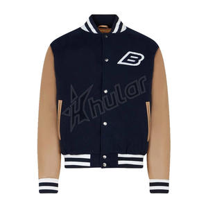Blouson bombardier de baseball classique Varsity Letterman pour hommes Design streetwear élégant avec broderie personnalisée pour la marque d'hiver - Product Image 4