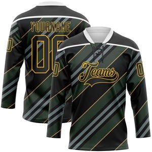 Jersey de Hockey Personalizable con Cierre, 100% Poliéster, Secado Rápido, Antibacterial, Nombre/Números del Equipo Personalizados, Manga Corta, Unisex, Adulto - Product Image 5
