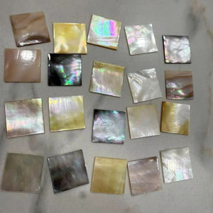 โรงงานเวียดนาม6มม. ก่อนตัดแม่ของไข่มุก-20x30มม. รูเดียวเปลือกหอยมุกสีขาวสำหรับงานฝีมือที่บ้าน - Product Image 1