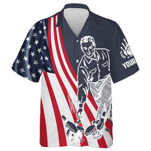 Camisa de Bolos Personalizada para Hombre con Botones en la Parte Delantera y Tejido Transpirable de Alto Rendimiento para Eventos de Equipo y Uso Casual - Product Image 2