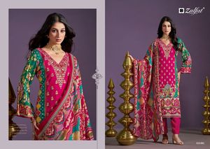 100% 纯重粘胶人造丝设计师女性Salwar Kameez与印度女孩的重刺绣作品设计 - Product Image 6