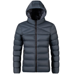 Chaqueta Acolchada de Primera Calidad para Hombre, Diseño Sencillo y Elegante, Chaqueta de Invierno Gruesa con Capucha y Cuello Alto, Abrigo Informal Cálido y Lujoso - Product Image 1