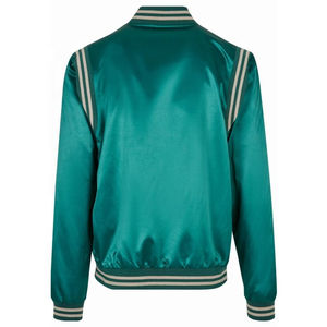 Veste universitaire surdimensionnée en satin Bomber OEM Baseball Streetwear personnalisé avec broderie pour la génération Z Fashion Market - Product Image 2