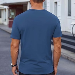 Hombres distribuidores al por mayor de ropa Tri-Blend logotipo personalizado camiseta a granel 100% algodón liso en blanco con patrón sólido - Product Image 6
