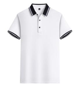 100% algodón de alta calidad para hombre, liso para Polo Golf, logotipo personalizado, negocios bordados para Polo, uniforme de trabajo con patrón sólido - Product Image 6