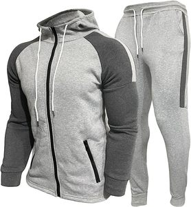 Men's Sportswear Sweatsuit Breathable Cotton <b>Fleece</b> Two-Piece <b>Jogger</b> Set Plus Size Winter Tracksuit for Men and <b>Women</b> - Product Image 6