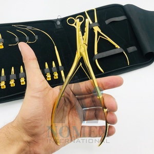 Kit d'outils d'extension de cheveux plaqué or inclus pince à cheveux aiguilles ciseaux de coupe de fil acier inoxydable durable - Product Image 5