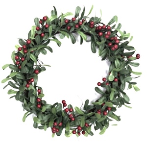 ชุดพวงหรีดมิสเซิลโทเบอร์รี่และบ้านกรอบสำหรับตกแต่งเทศกาลเทศกาลคริสต์มาสตามฤดูกาล - Product Image 4