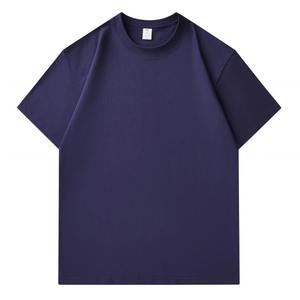 เสื้อยืดผ้าฝ้าย100% หนักใส่ได้ทั้งชายและหญิงเสื้อยืดโอเวอร์ไซส์พรีเมียมพร้อมโลโก้พิมพ์ลายด้านหน้าเสื้อผ้าพรีเมียมของผู้ชายขนาดใหญ่พิเศษ - Product Image 5